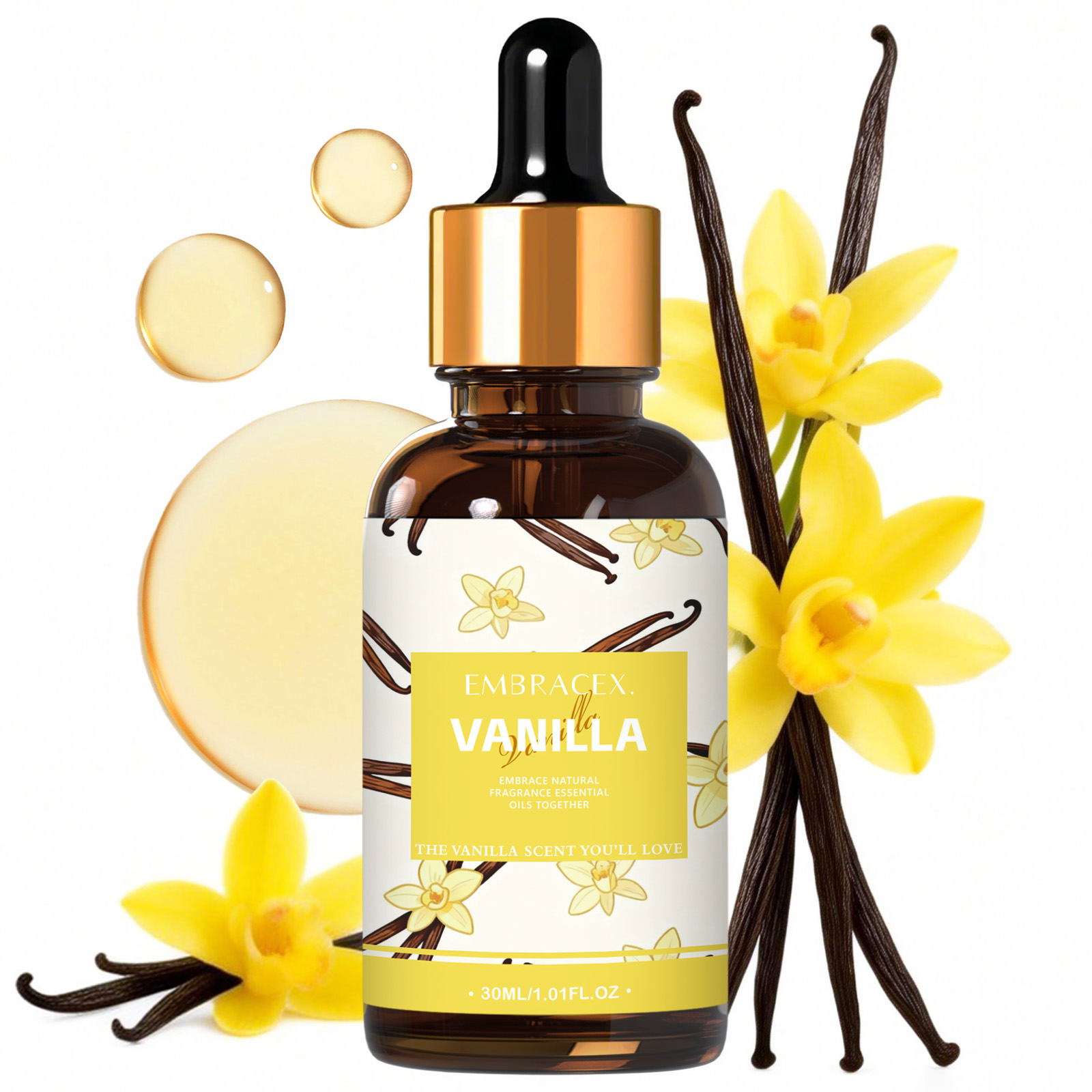 Candle Making Supplies - Óleo essencial de baunilha 30ml para