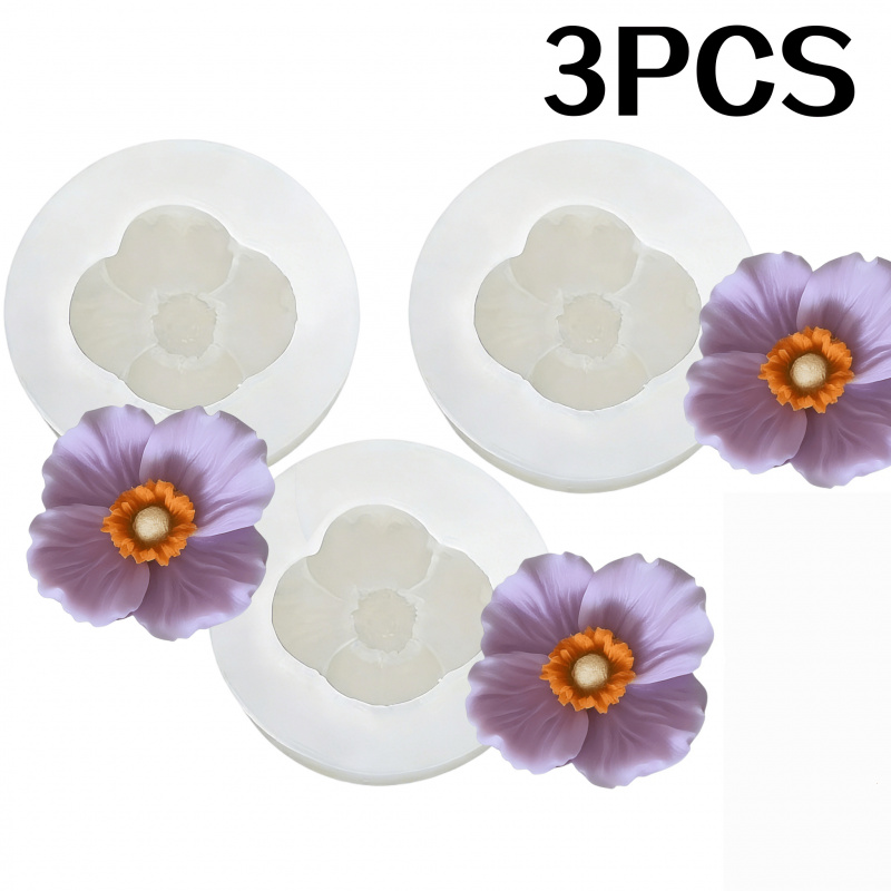 Candle Making Jug - Molde de silicone 3Flower, para velas