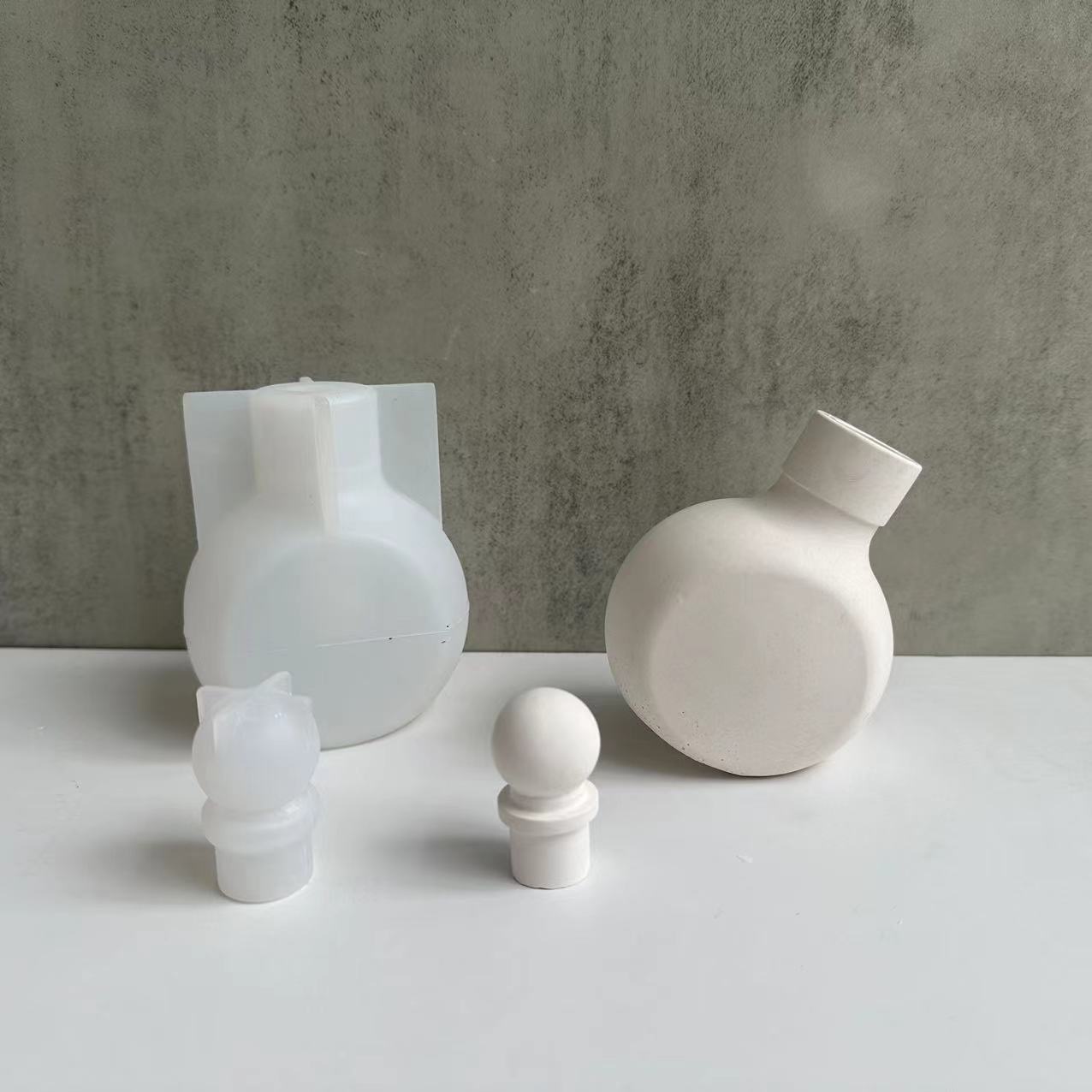 Candle Making And Perfume - Molde de silicone para garrafa de