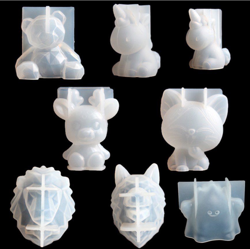 Candle Making Supplies Wholesale - Unicórnio transparente silicone resina epóxi moldes