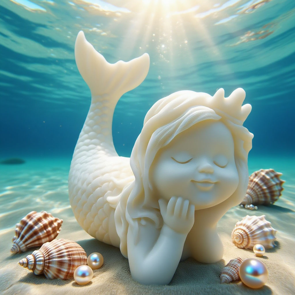 Candle Making Supplies Wholesale - Molde de vela de silicone sereia