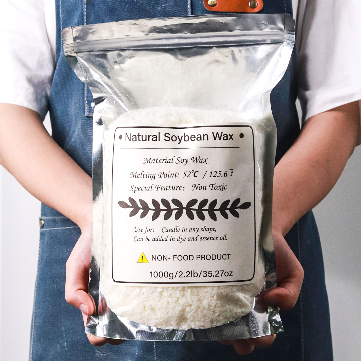 Candle Making Supplies - 1kg cera de soja natural granular