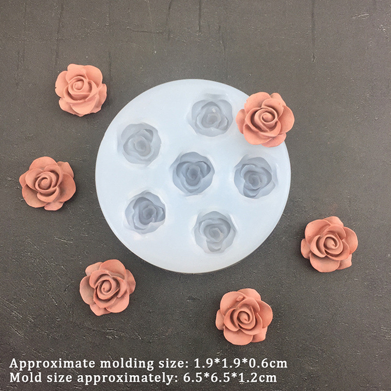 3D Rose Flower Shape Silicone  - Candle Making Supplies Wholesale avaliação e preço