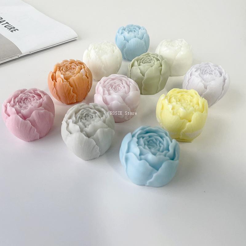 3D Peony Flower Silicone Mold, - Candle Making Supplies Wholesale avaliação e preço