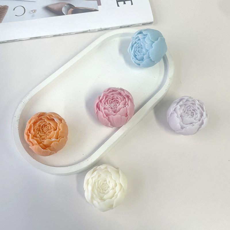 3D Peony Flower Silicone Mold, - Candle Making Supplies Wholesale avaliação e preço