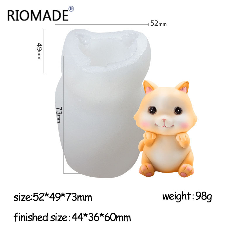 Moldes de Silicone de Gato, 6  - Candle Making Supplies Wholesale avaliação e preço